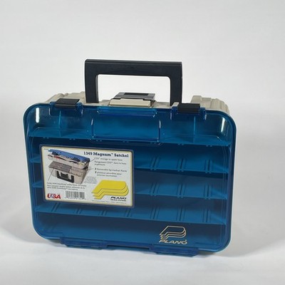Plano 1349-00 Two Level Magnum 3449 Tackle Box, Sandstone/Blue, One Size