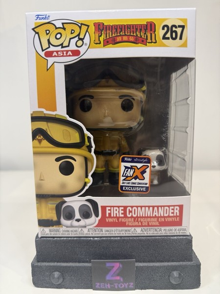 Funko Pop! Asia Firefighter Fire Commander #267 Fan X Exclusivo