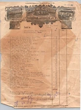 July 1942 Geo. H. Gould & Son Louisville Ky Wholesale Druggists Receipt Billhead