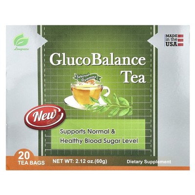 Longreen Corporation GlucoBlocker Tea 20 Tea Bags 2 12 oz 60 g All-Natural,