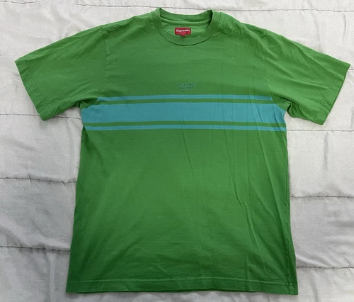 Tee shirt moyen rayé vert Supreme Kelly