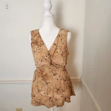 Vtg 90s Y2K B Moss Tank Top Size Medium Womens Fairy Grunge Babydoll WhimsiGoth 