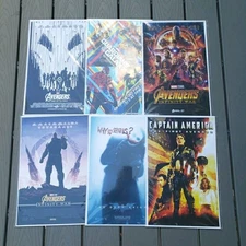 Lot Of 6 MARVEL AVENGERS Dark Night  13"x19" Original IMAX & Movie Posters