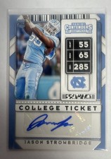 2020 Panini Contenders Draft Picks - College Ticket Autographs Jason Strowbridge