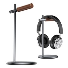 Oak Headphone Stand, Wood Headset Stand for Desk, Universal Holder for max, B...