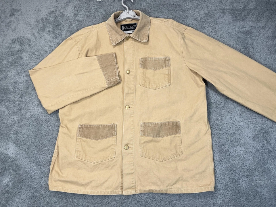 Outback Trading Company Jacket Mens XL Tall Tan Cowboy Brush Chore Coat 6509 - Image 2 of 4