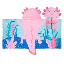 , Kids Hooded Beach Towel for Girls Boys 3-8 Years , Toddler Poncho Bath T...