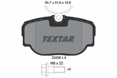 Plaquettes de frein 2345801 TEXTAR pour LAND ROVER RANGE ROVER II DISCOVERY II - Photo 1/4