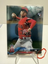 2018 Topps Chrome Update Shohei Ohtani RC *Foil peel bottom-right corner (photo)