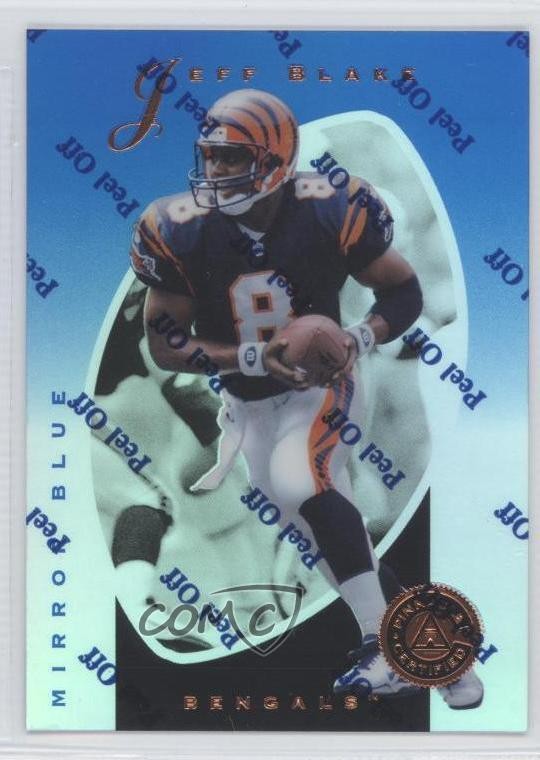 1997 Pinnacle Certified Mirror Blue Jeff Blake #41 0q3