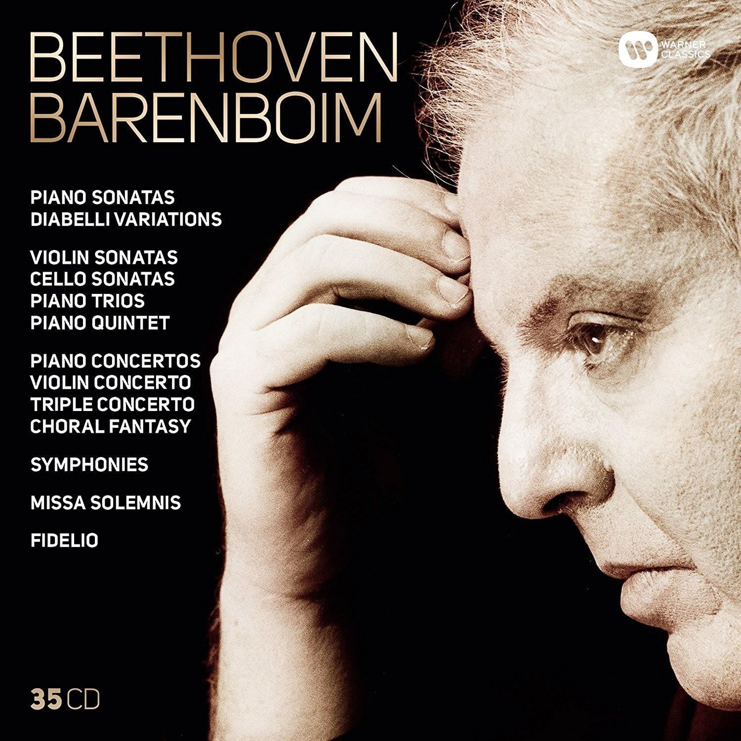 Beethoven Barenboim Piano Sonatas Sonatas Concertos Warner Classics 35 CD *NEW*