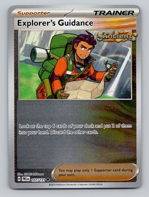 Reverse Holo Explorer's Guidance 107/131 Uncommon Prismatic Evolutions Pokemon