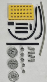 LEGO Technic 8040 Pneumatic + 8700 Power Pack 100% Complete W/Inserts Motor Work