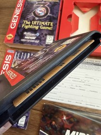 Ultimate Mortal Kombat 3 Sega Genesis Complete CIB Tested W/ Reg Card Poster