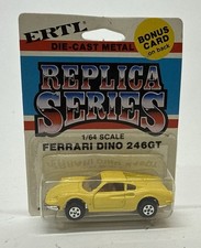 Ertl Replica Series Ferrari Dino 246-gt Yellow 164 Scale 1915 Nos