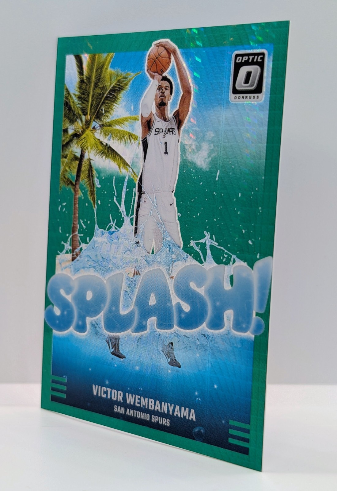 Panini Donruss Optic 2024/25 Victor Wembanyama Green Hyper /249 Splash #4 Spurs
