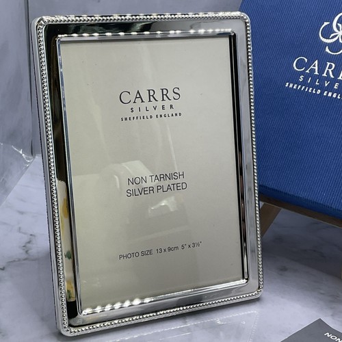 Carrs Brand New Superb Embossed Design Photo Frame 6” X4.5” Photo 5 x3.25” EPNS - Picture 13 of 24