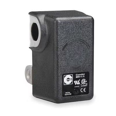 Condor Usa 11Ecxx Pressure Switch, Standard, Dpst, 4 Ports, 1/4'' Fnpt, 20 To
