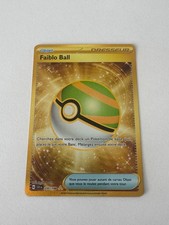Carte Pokemon Faiblo Ball Gold Rare Holo Ecarlate et Violet SVI FR 255/198 2023