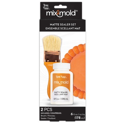 : Mix2Mold Matte Sealer - 6 fl oz (178 ml) - Application Brush - for Resin-Ce...