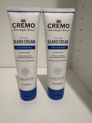 2 Cremo Styling Beard Cream Thickening Builds Volume 4 fl oz Sealed