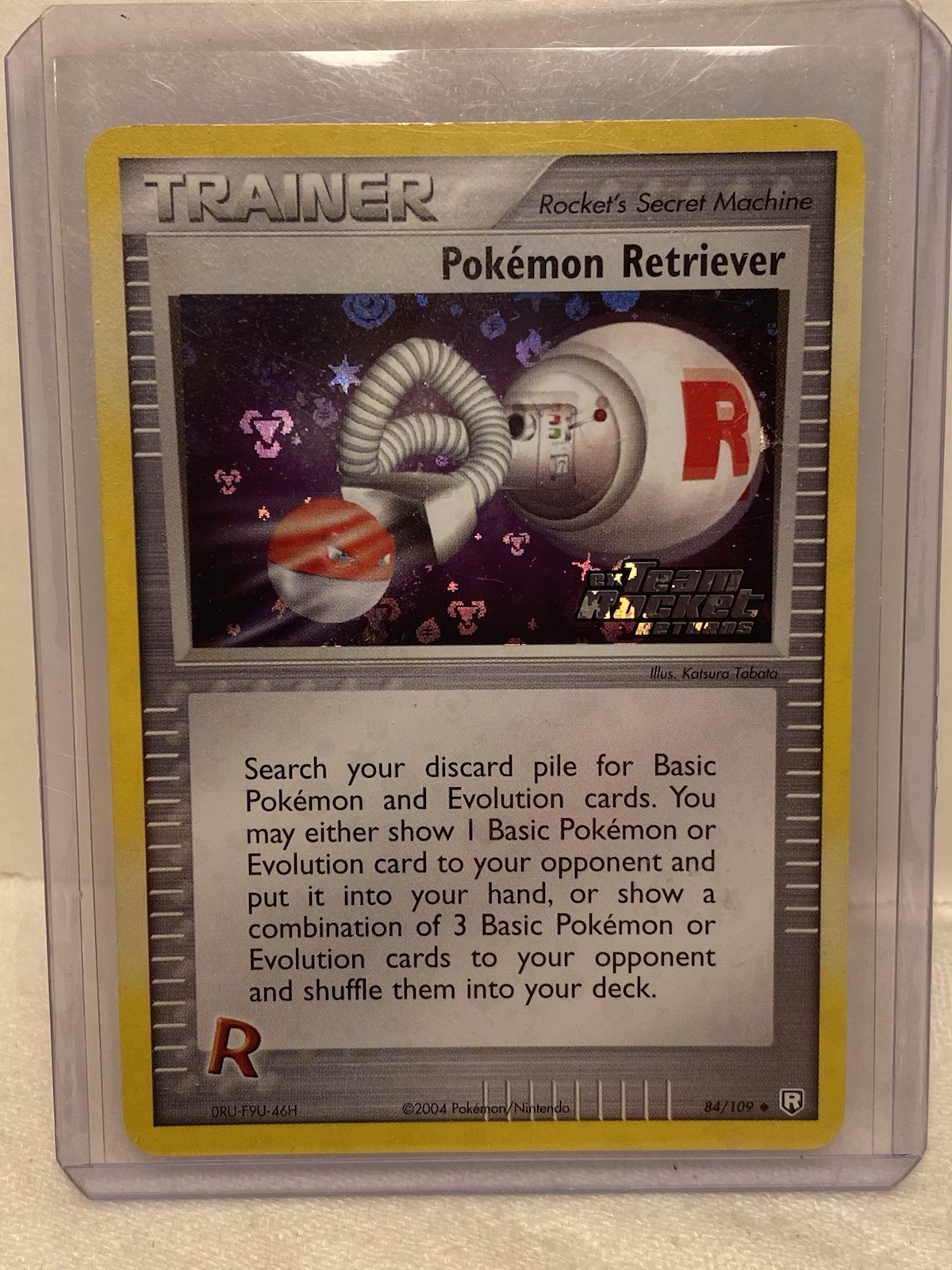 Pokémon Retriever 84/109 EX Team Rocket Returns Reverse Holo Stamp NP/NM