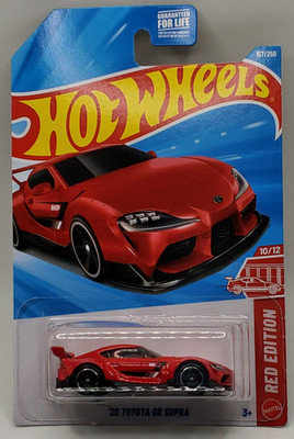 2026 Hot Wheels Red Edition 20 Toyota GR Supra Target Exclusive #167