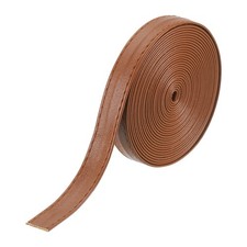 118 Inches Double Sided PU Strap, 0.47 Inches Strips (Reddish Brown)