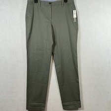 Talbots Womens Girlfriend Chinos Green Size 6 NWT