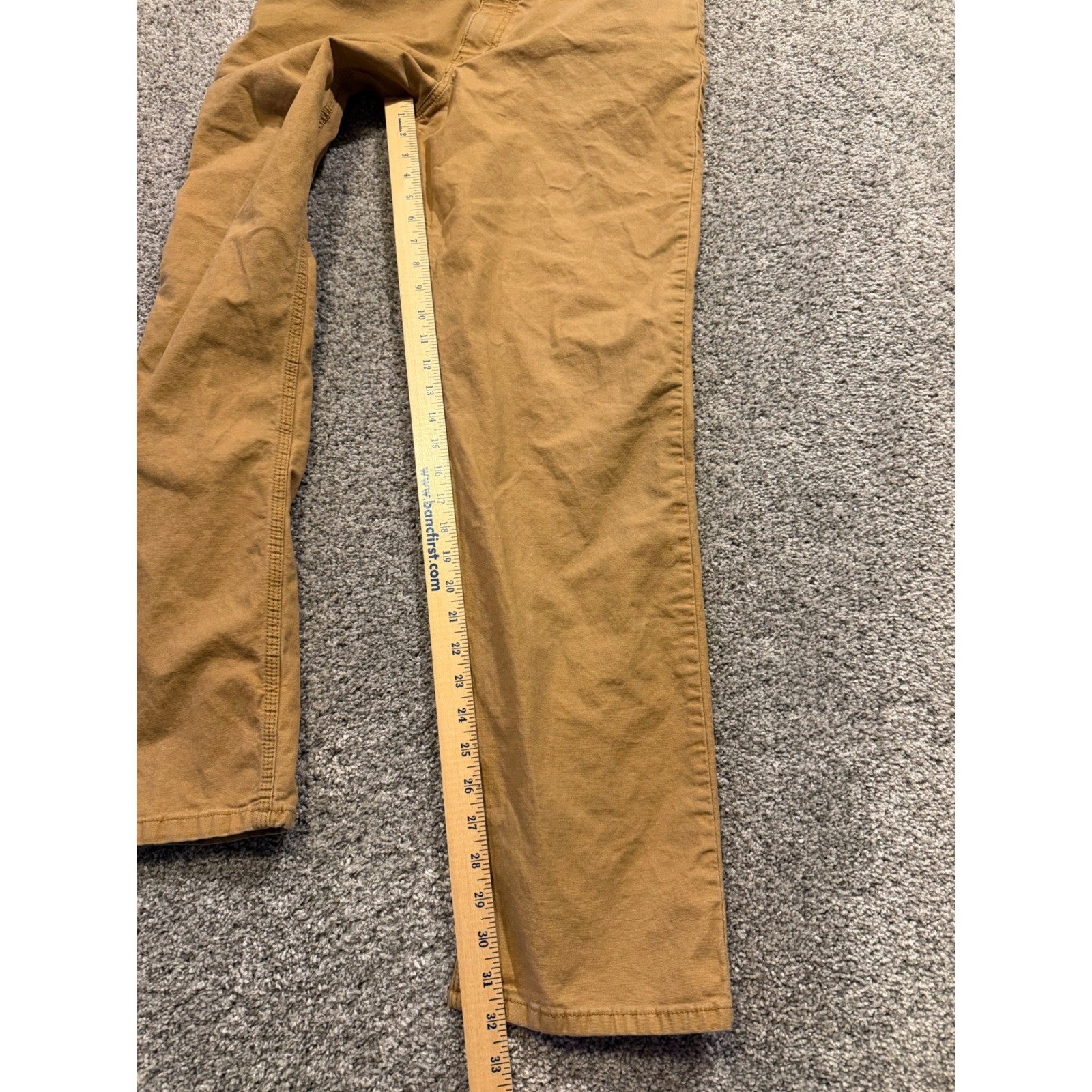 Carhartt Pants Mens 34X32 Brown Relaxed Fit Canvas Work Pants Duck Straight Leg thumbnail 6