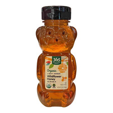 , Organic Light Amber Wildflower Honey, 12 Ounce