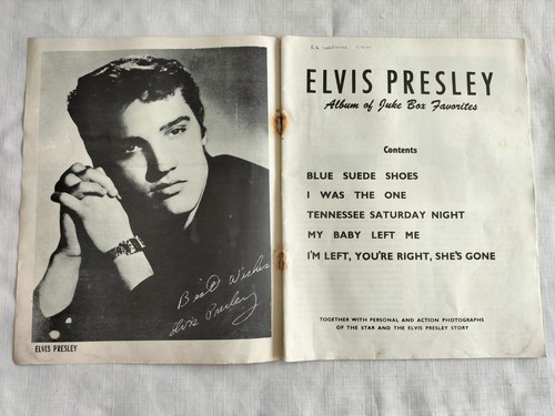 2x original 1950s Elvis Songbooks Juke Box Favorites & Album No 2 Fan Club Issue - Bild 4 von 14