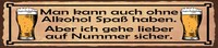 Blechschild 10X46 Cm Mann Kann Auch Ohne Spaß Haben Deko Geschenk Schild