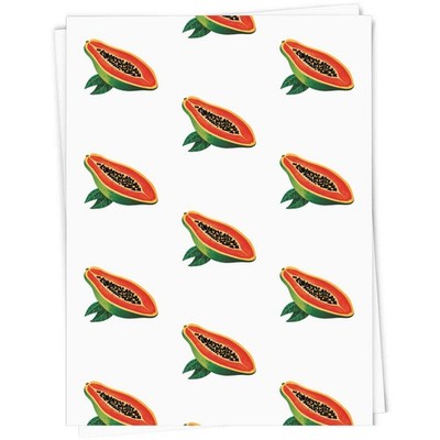 Geschenkpapier/Geschenkanhänger ''Frische Papaya-Früchte'' (GI059927)