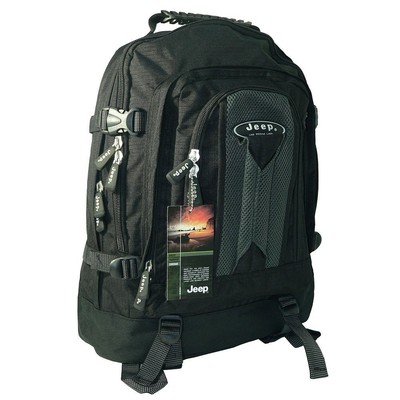 Jeep Backpack Rucksack Hiking Laptop Bag colours black green