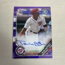 Telmito Agustin 2019 Bowman Chrome Prospect Auto #CPA-TA Purple /250 RC