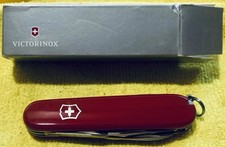 "Navaja de Bolsillo Victorinox De Colección - 3.58"" Ejército Suizo - Oficial Suisse - Tinker Red Nueva"
