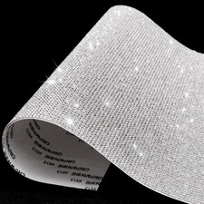 Bling Crystal Rhinestone Sheets Self Adhesive, Glitter Rhinestone Sheet for Car