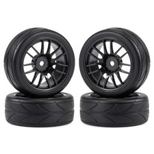 Cerchi in gomma 64 mm RC auto pneumatici 12 mm cerchi esagonali per Wltoy 144001 TT02 Sakura D3 D4