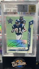 2001 Leaf Rookies & Stars LaDainian Tomlinson Rookie Auto SP #212 BGS 9 RC