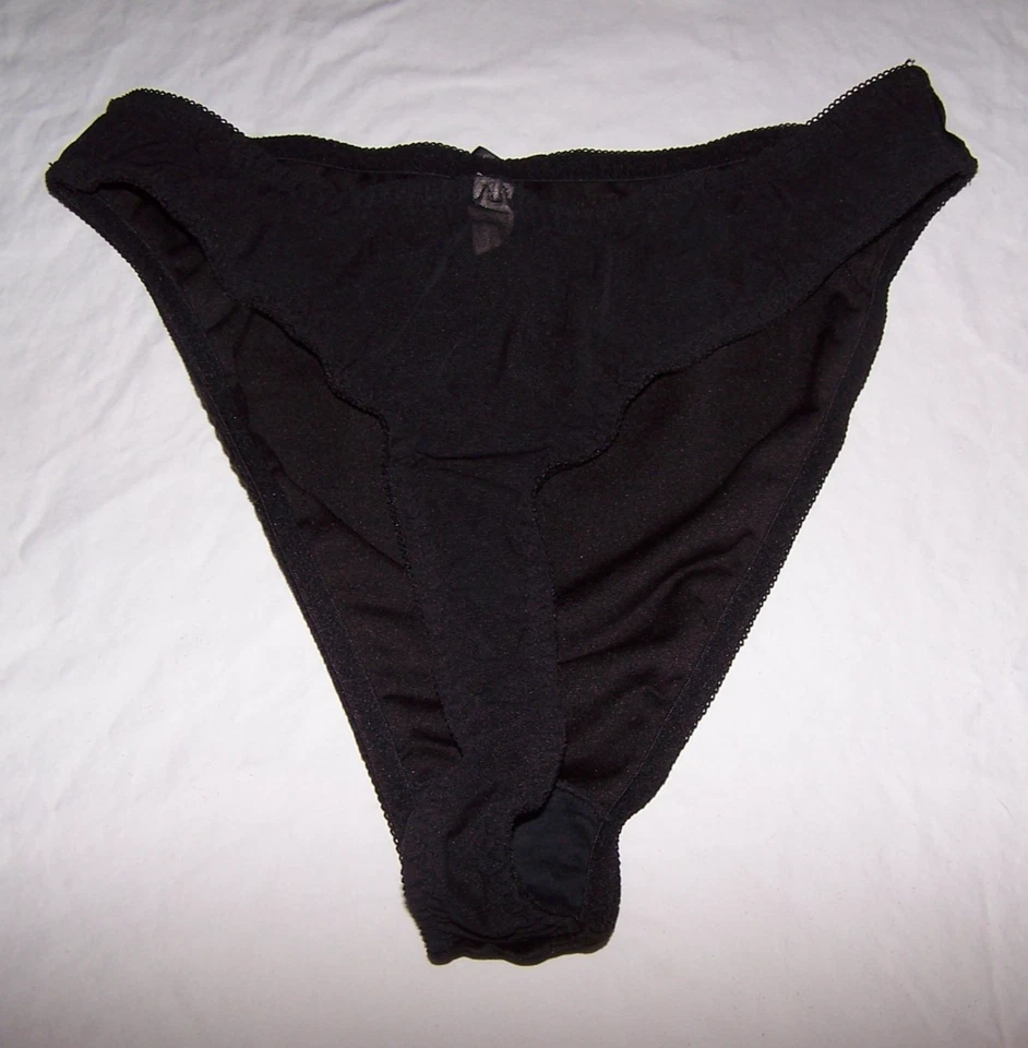 RealWear Venezia Jeans Co. Black Thong Panties Velour & Sheer, Bow - Size 18/20 - Image 2 of 2