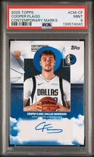 2025 TOPPS CONTEMPORARY MARKS #CM-CF COOPER FLAGG ROOKIE RC PSA 9 AUTO