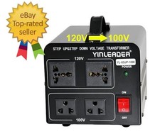 1000W US 120V to 100V JP Japan Voltage Converter Step Down/Up Transformer Ideal
