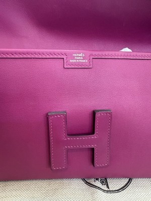 HERMES Jige Elan Size 29 Swift Leather Magnolia With Box, Dustbag