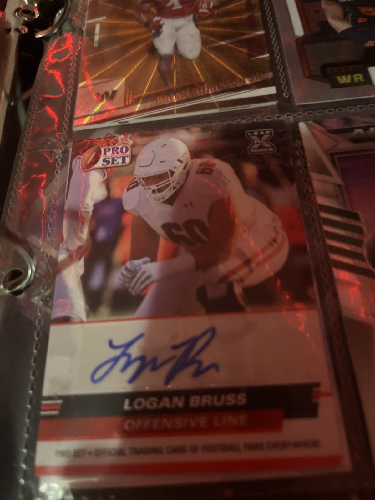 2022 Leaf Pro Set Draft Logan Bruss PSA-LB3 Autograph Rookie Card
