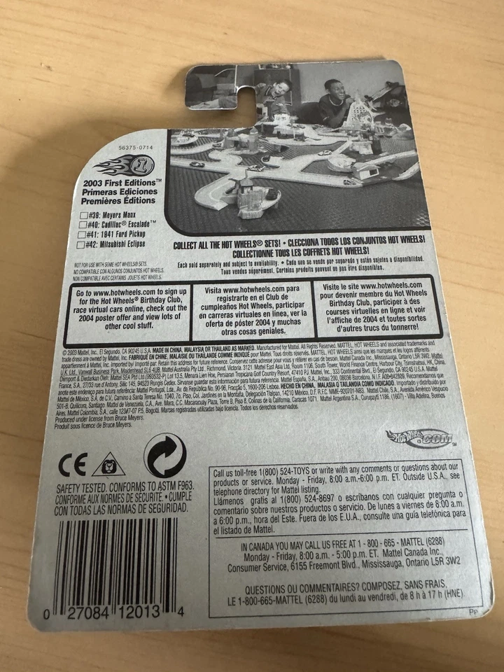 Hot Wheels 2003 primeras ediciones 39/42 Meyers Manx Collector #051 nuevo en paquete S48 Foto 2 de 2