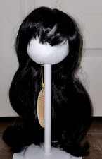 Kemper Doll Wig Danielle Size 14-15 Black Long Hair with Bangs W/Tag WD14BK