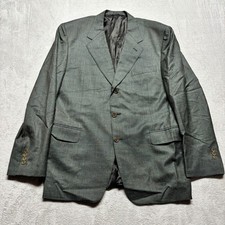 Canali Blazer Mens 52R EU 42R US Green Sportcoat Wool Made In Italy