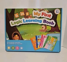6 In 1 My First Logic Learning Book, Montessori Method, 20 Learning Activities