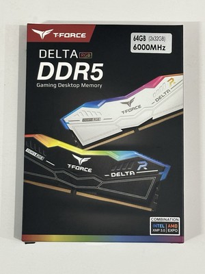 T-Force Delta Rgb DDR5 64gb 6000mhz (2x32gb) Black